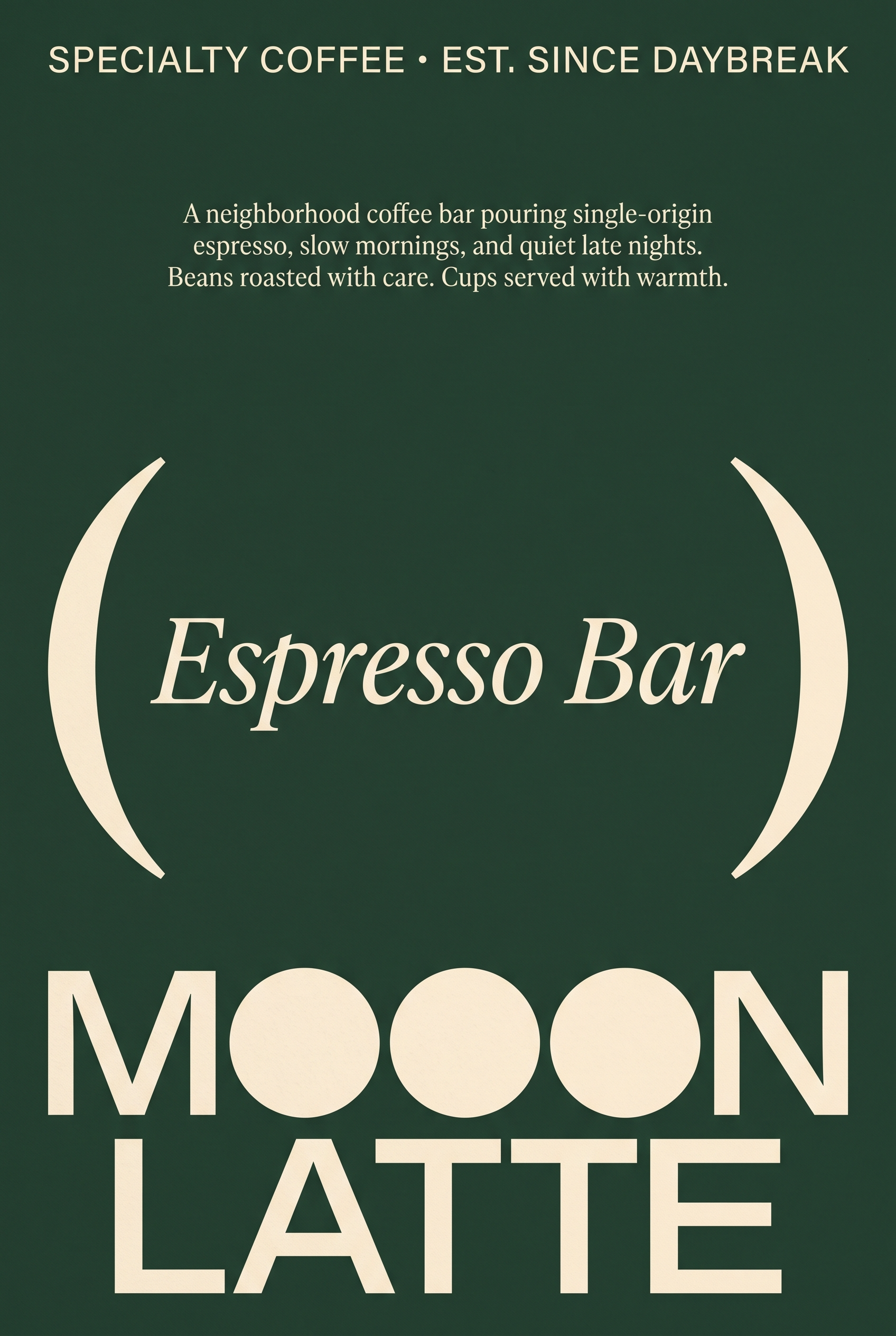 Coffee launch poster variation one